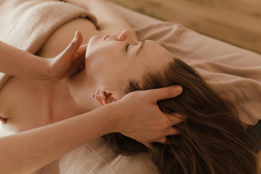 Massage therapy session in progress

